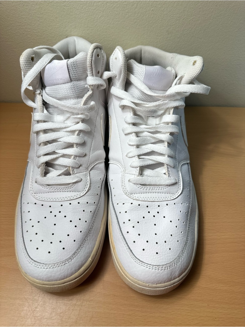 Nike Court Vision Mid Triple White Men’s Shoes Size 13